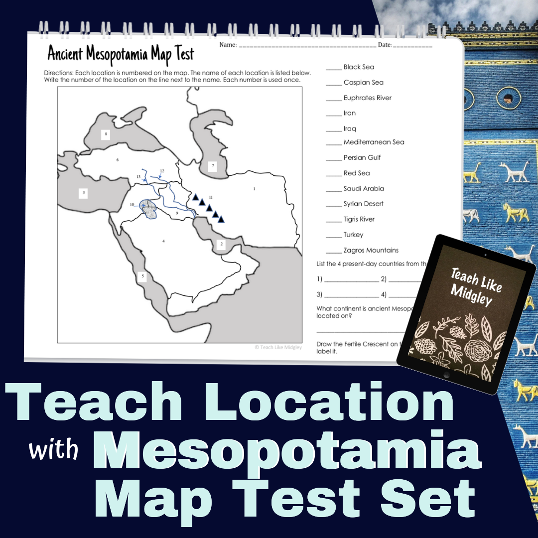 Ancient Mesopotamia Map Test Set Made By Teachers Ancient Mesopotamia Map Test Set Made By Teachers