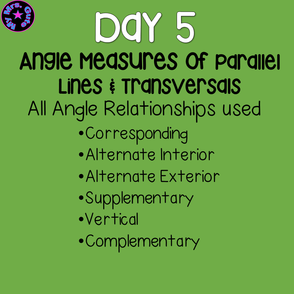 Angle Relationships Math Lessons Notes Worksheets Mazes Print Or Digital BUNDLE Classful