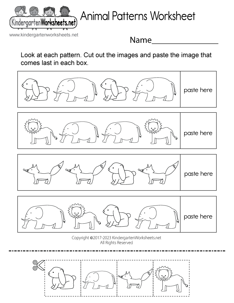 Free Printable Mammal Worksheets