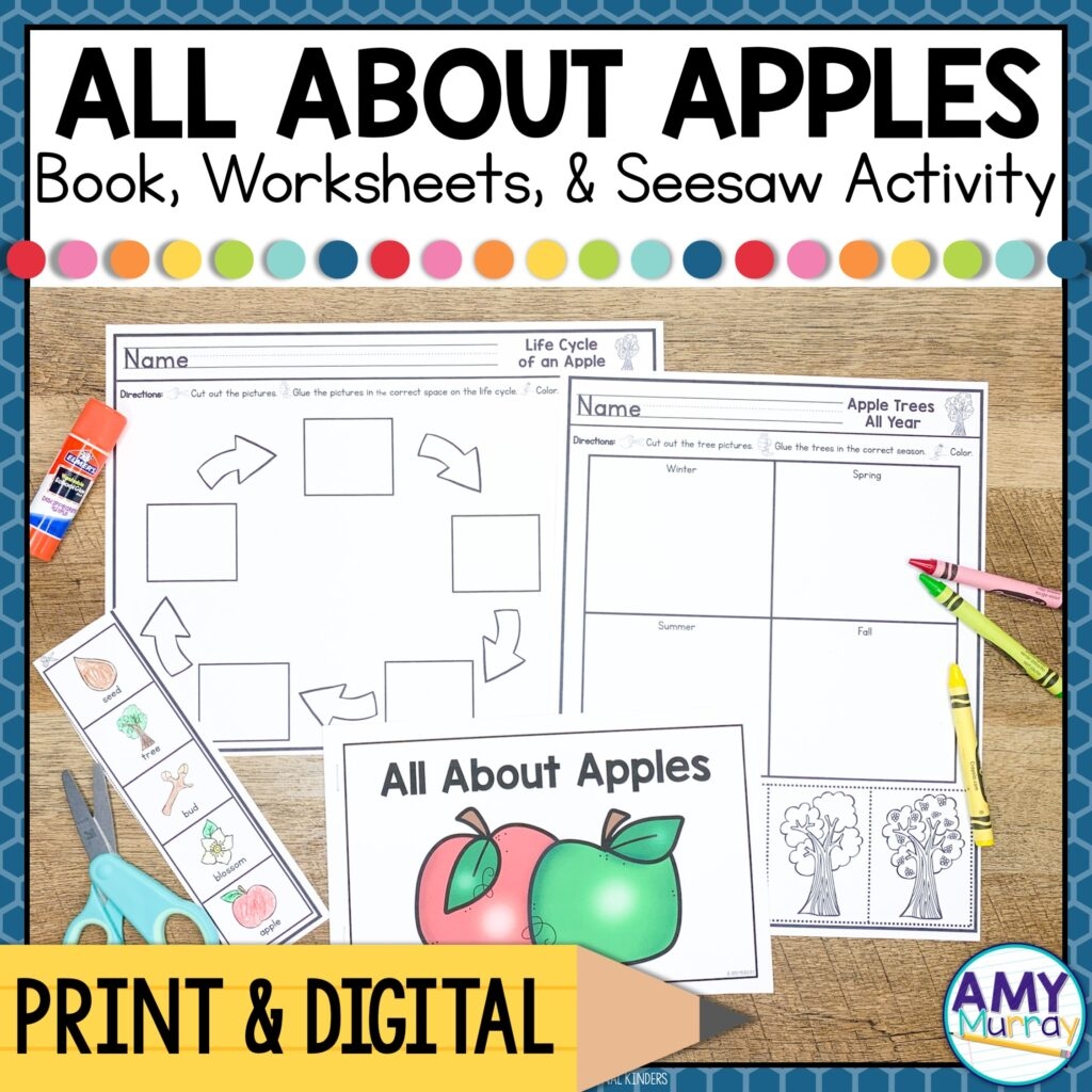 Free Printable Apple Worksheets For Kindergarten Free Printable Apple Worksheets For Kindergarten