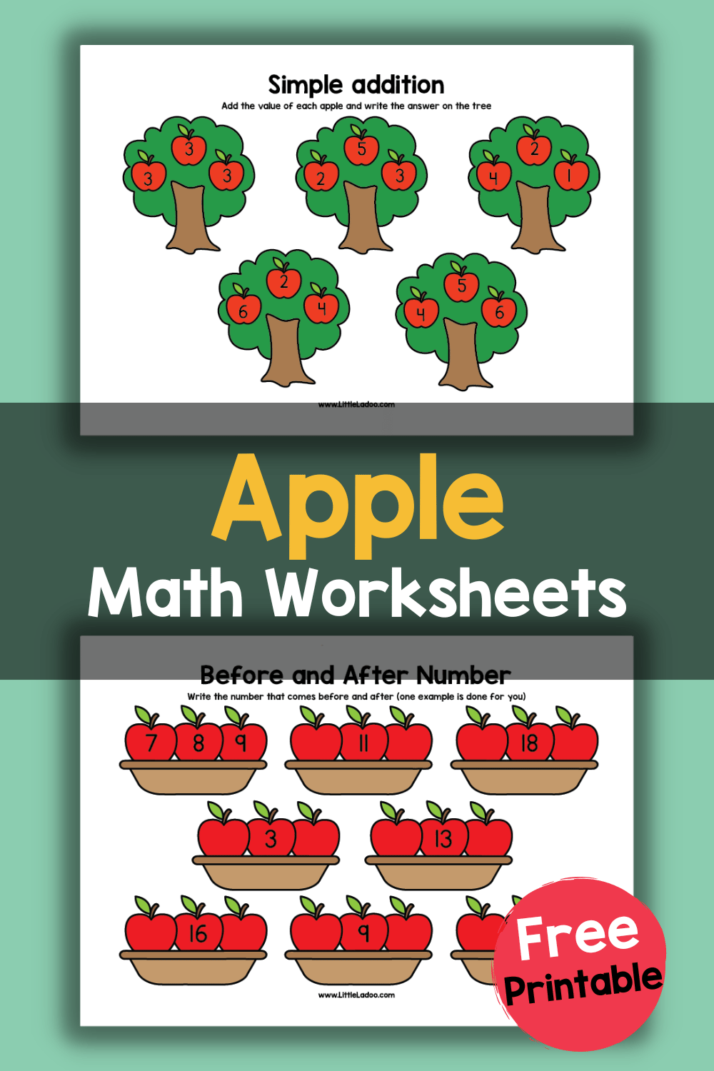 Apple Math Worksheets Free Printable Apple Math Worksheets Free Printable