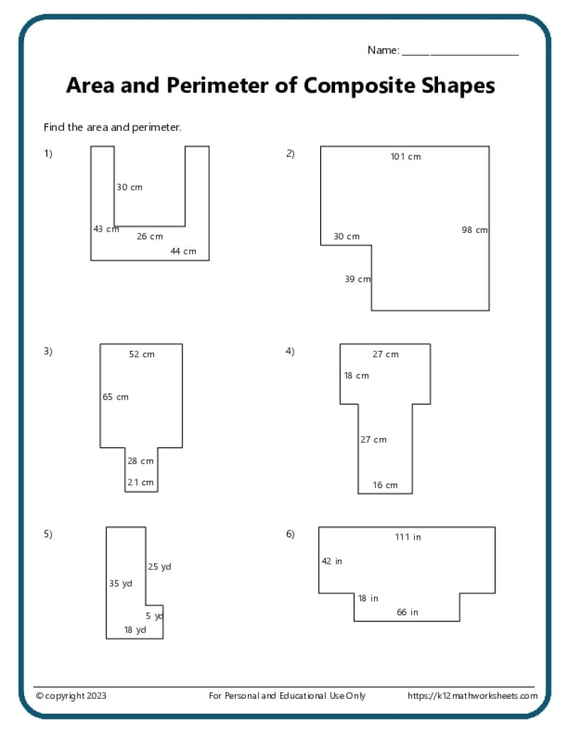 Perimeter Worksheets Grade 4 Free Perimeter Worksheets Grade 4 Free