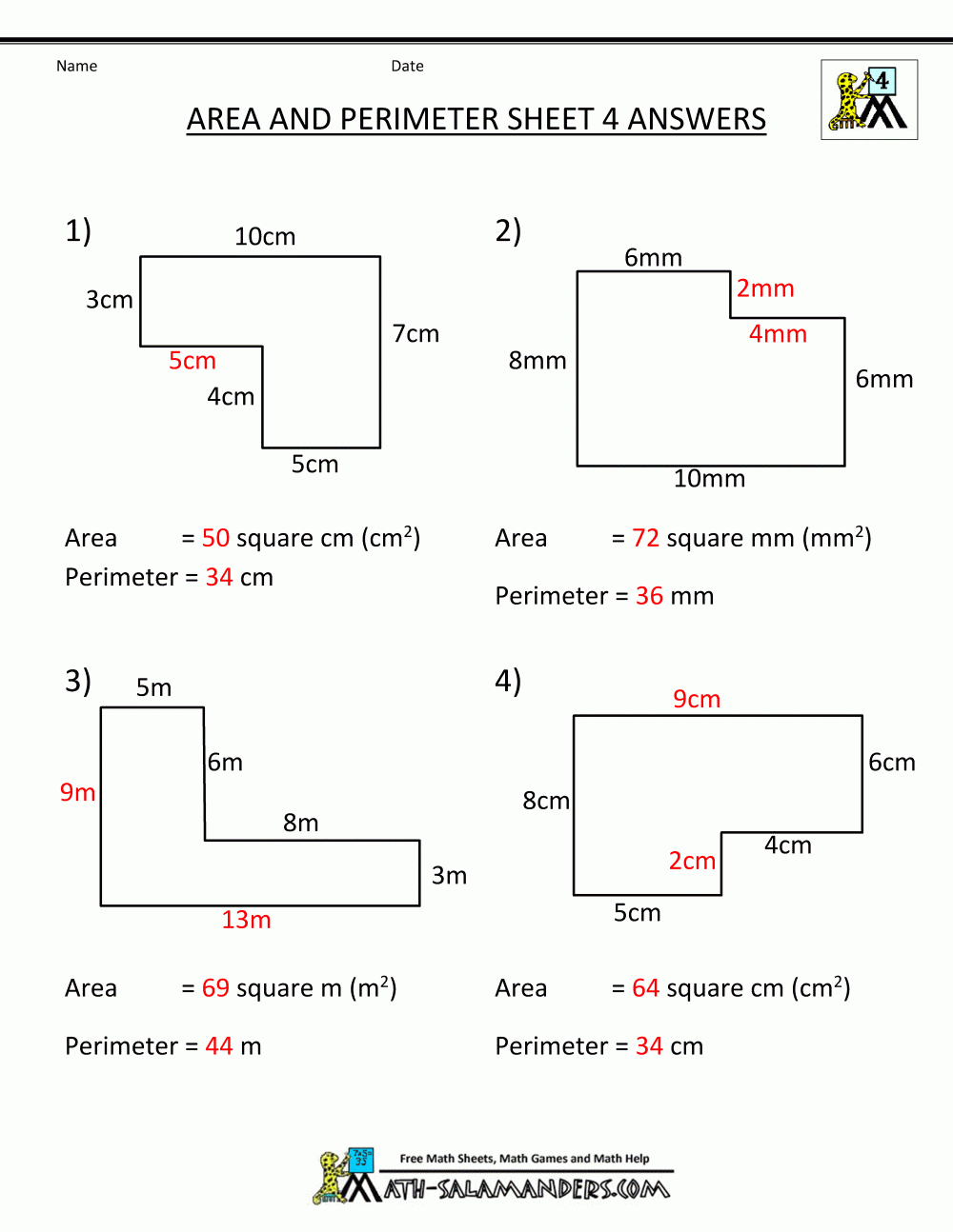 Area And Perimeter Of Rectangle Worksheets Library Area And Perimeter Of Rectangle Worksheets Library