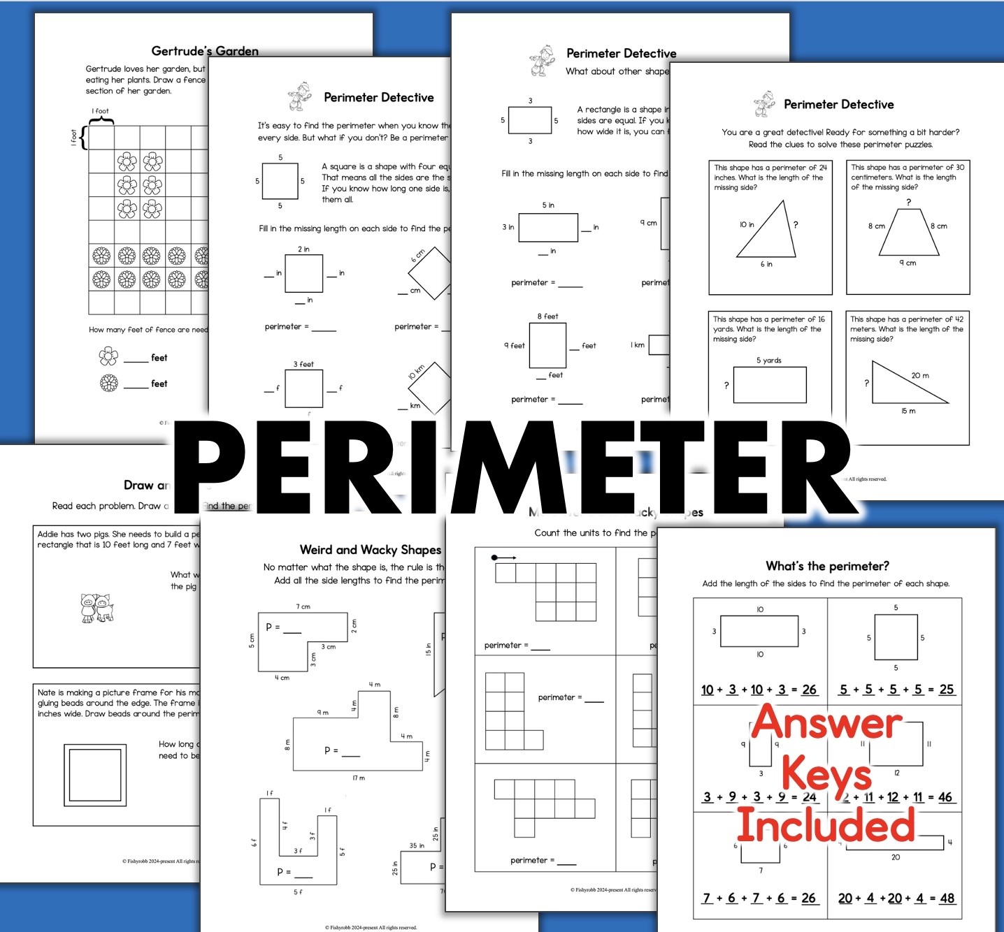 Area And Perimeter Worksheets No Prep Math Activities 3rd Grade Made By Teachers Area And Perimeter Worksheets No Prep Math Activities 3rd Grade Made By Teachers