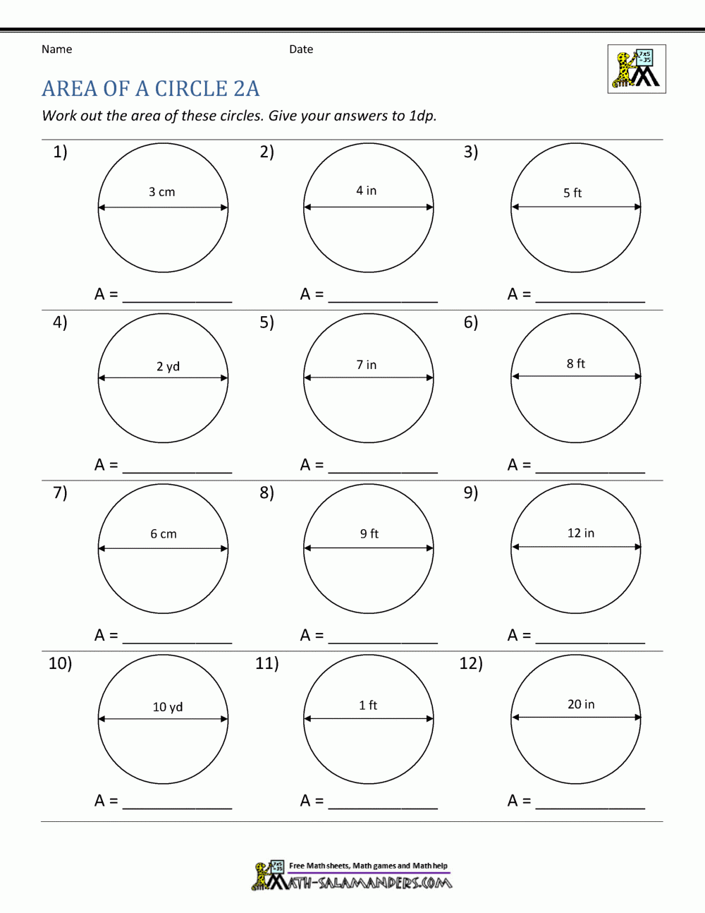 Area Of A Circle