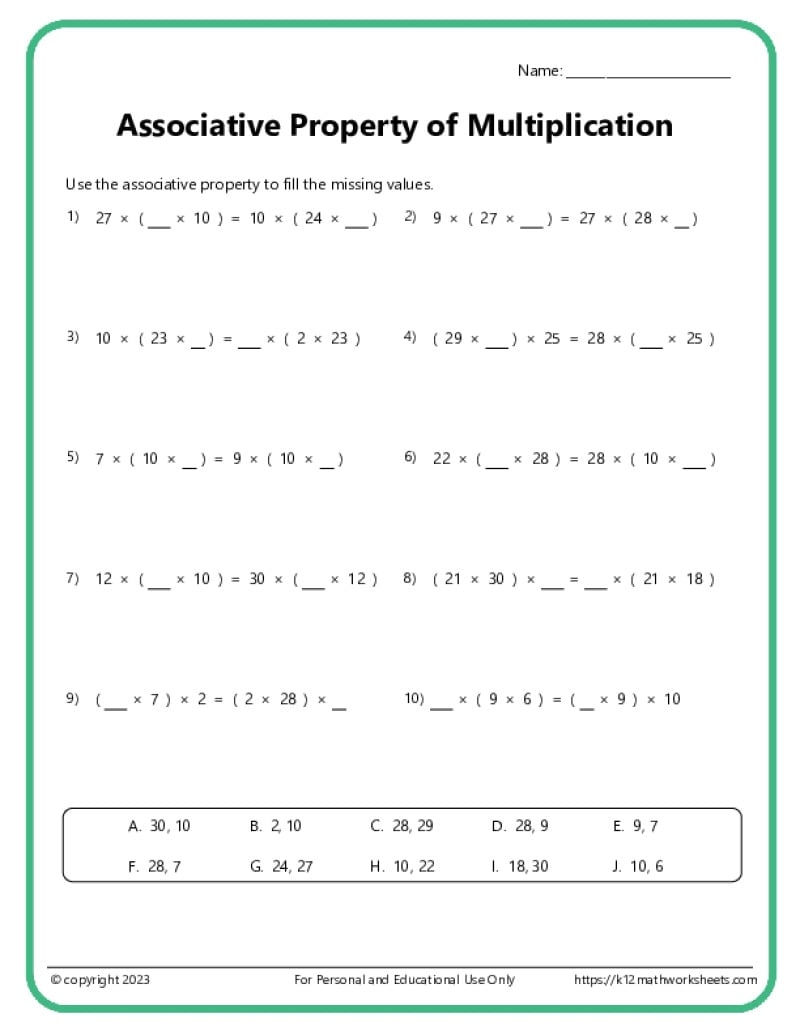6th Grade Printable Multiplication Worksheets 6th Grade Printable Multiplication Worksheets