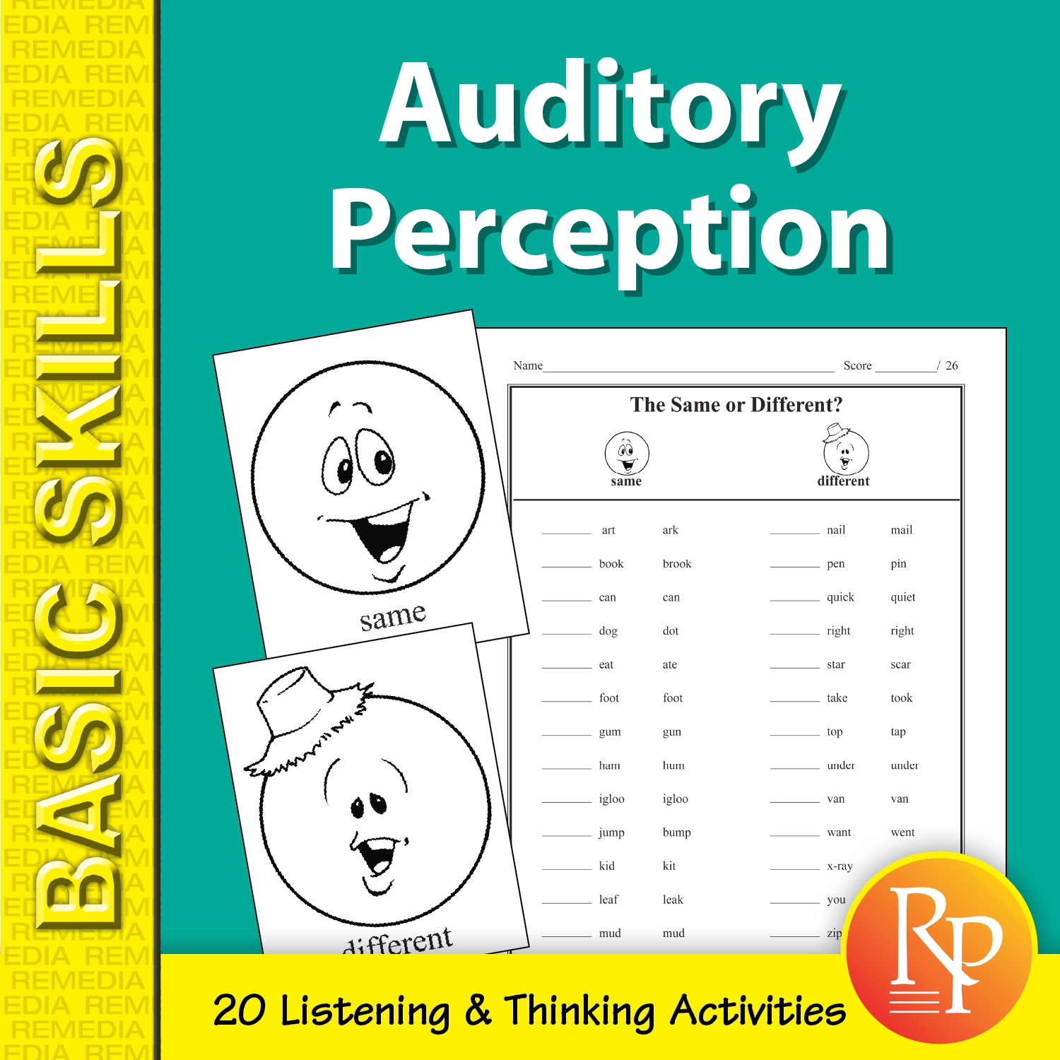 Auditory Process Coloring Worksheet Printable