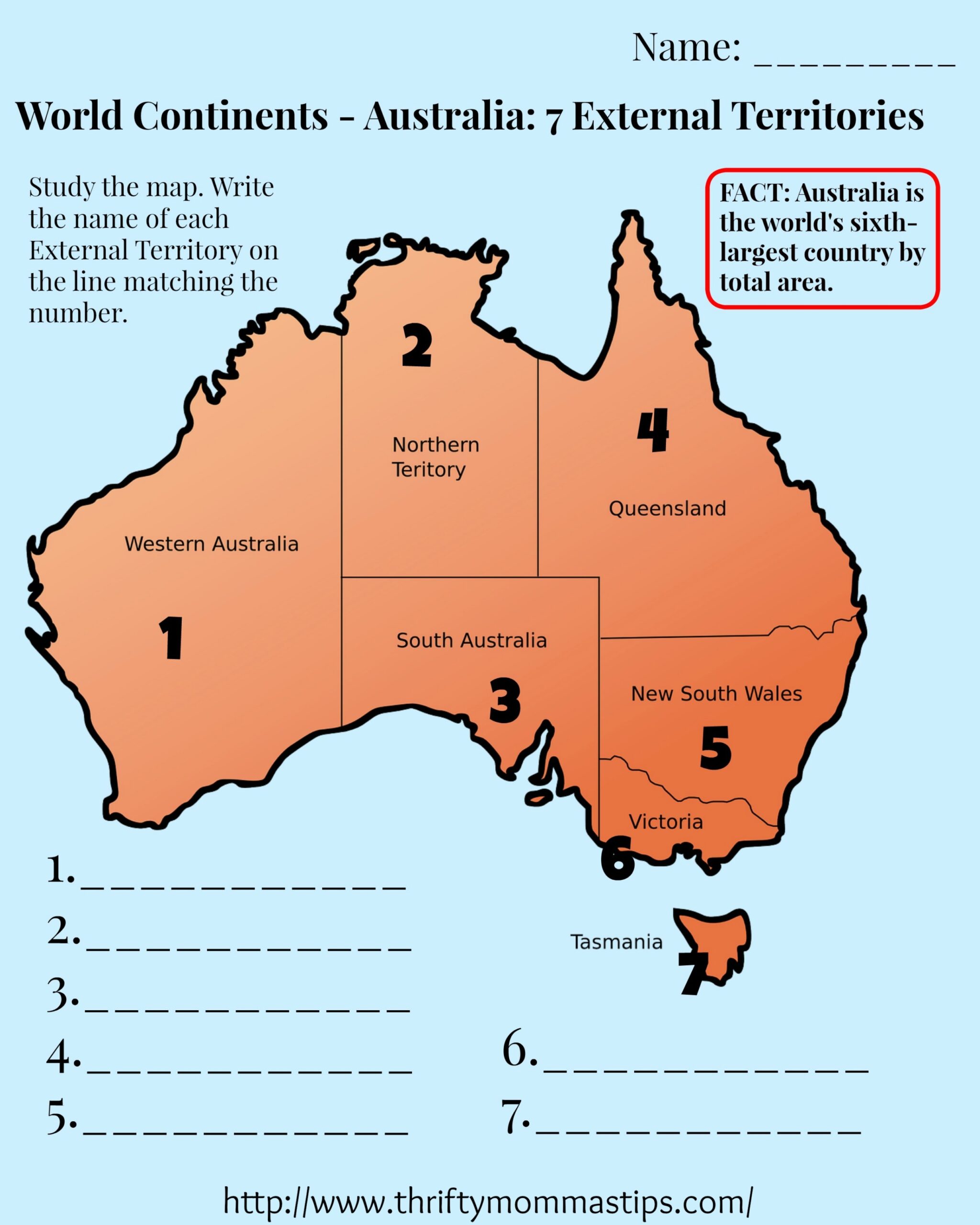 Australia Map Worksheet Printable Grade 3 To 5 Thrifty Mommas Tips Australia Map Worksheet Printable Grade 3 To 5 Thrifty Mommas Tips