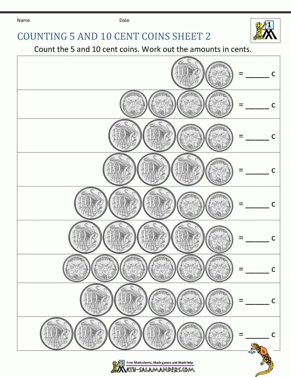 Australian Money Worksheets Australian Money Worksheets