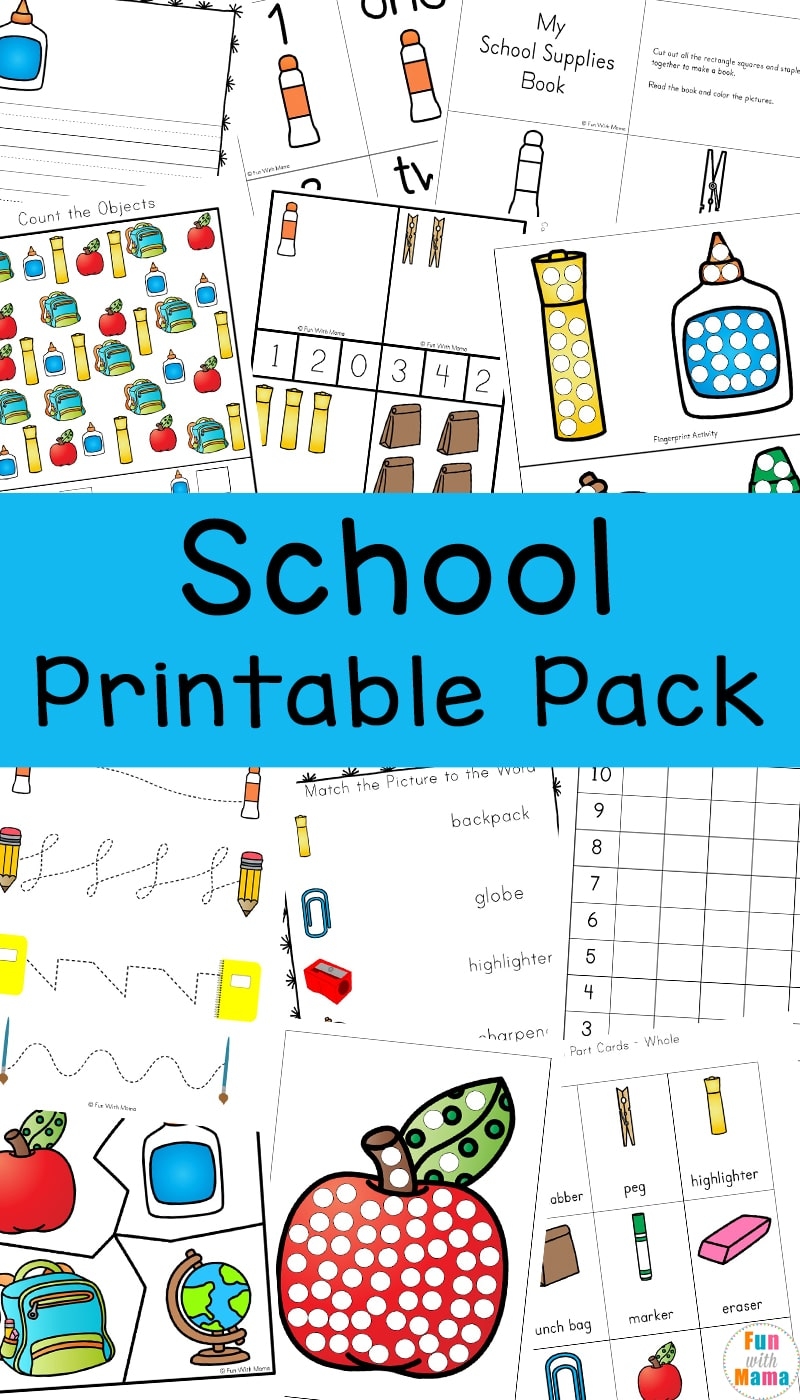 Back To School Printables For Preschool Back To School Printables For Preschool