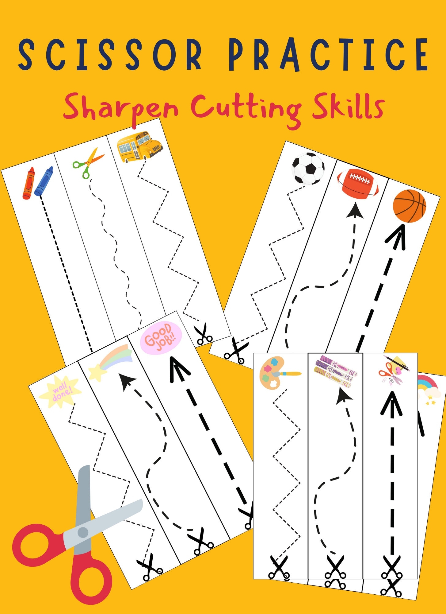 Free Printable Preschool Cutting Worksheets