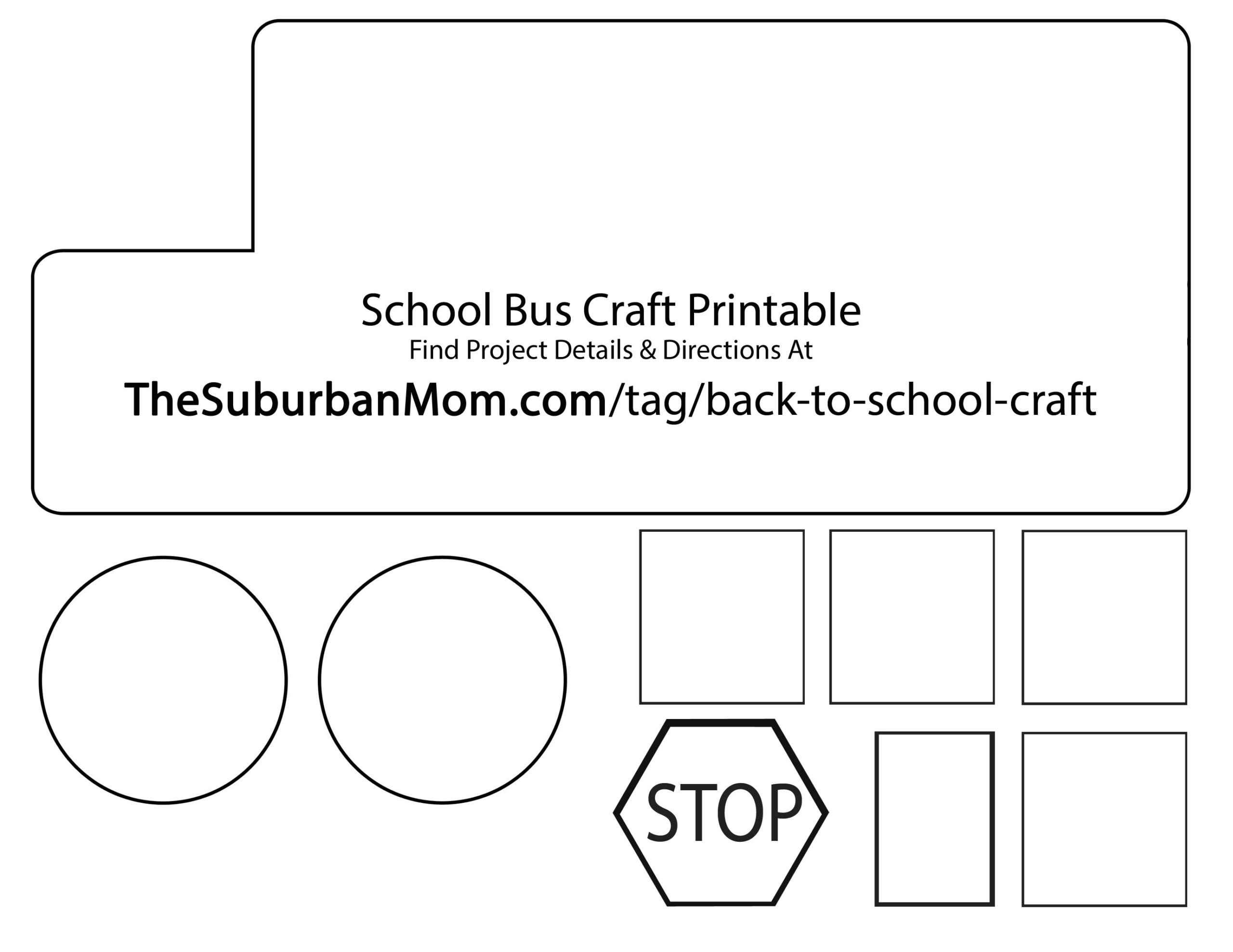 Back To School School Bus Countdown Kids Craft TheSuburbanMom Back To School School Bus Countdown Kids Craft TheSuburbanMom