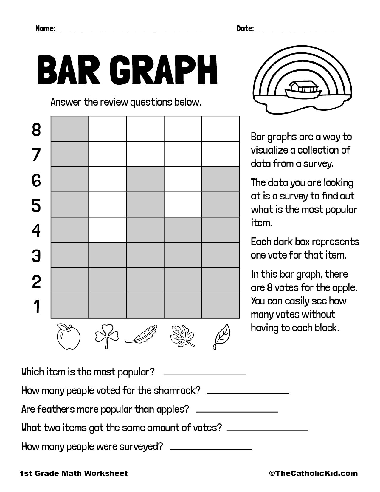 Free First Grade Math Worksheets Graphs