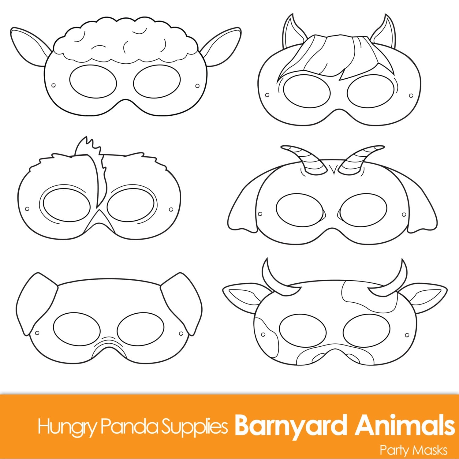 Barnyard Animals Printable Coloring Masks Farm Animal Mask Animal Costume Cow Mask Sheep Mask Goat Mask Pig Mask Horse Mask Barnyard Animals Printable Coloring Masks Farm Animal Mask Animal Costume Cow Mask Sheep Mask Goat Mask Pig Mask Horse Mask