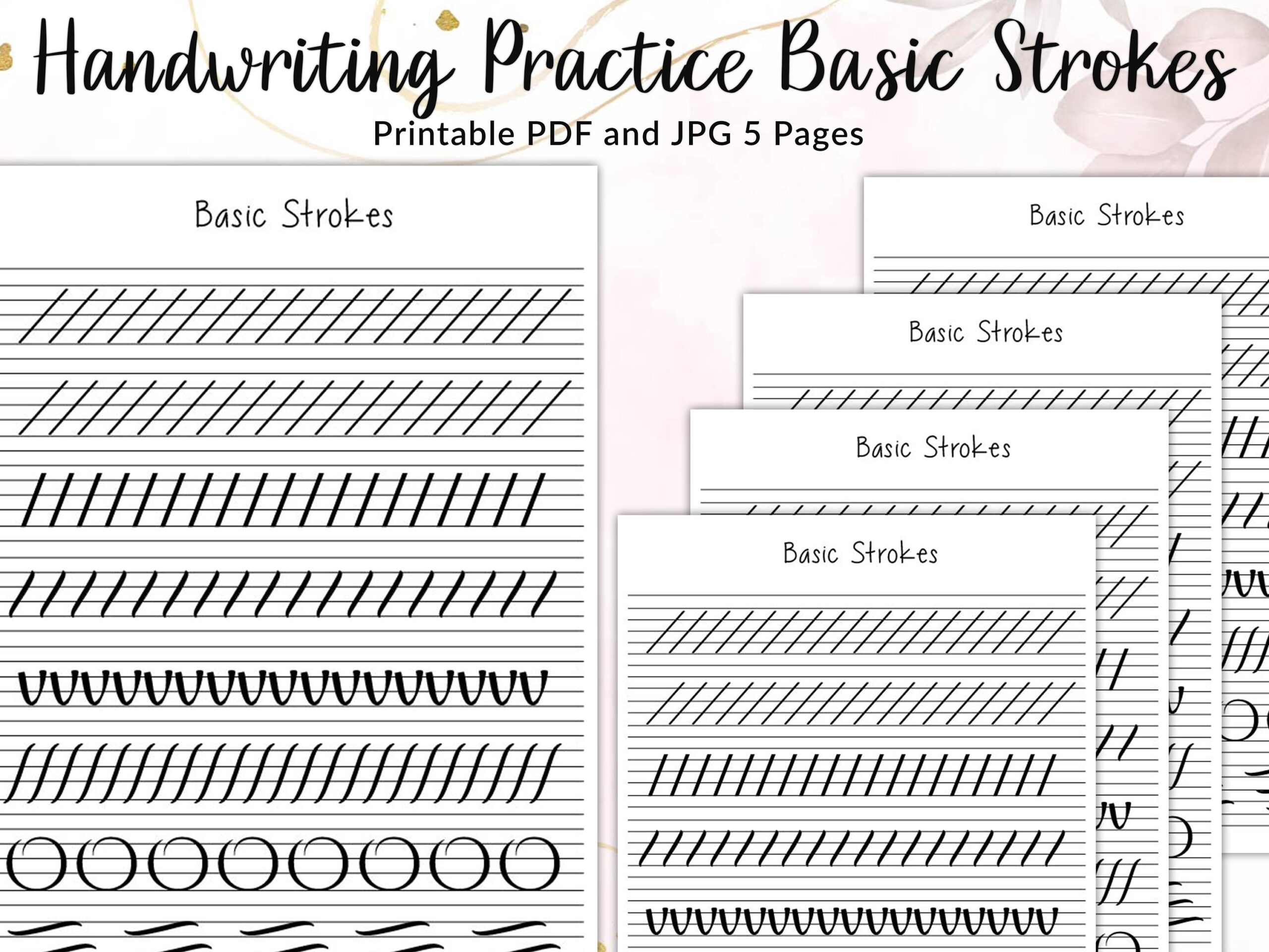 Free Printables Writing Strokes Worksheet Free Printables Writing Strokes Worksheet