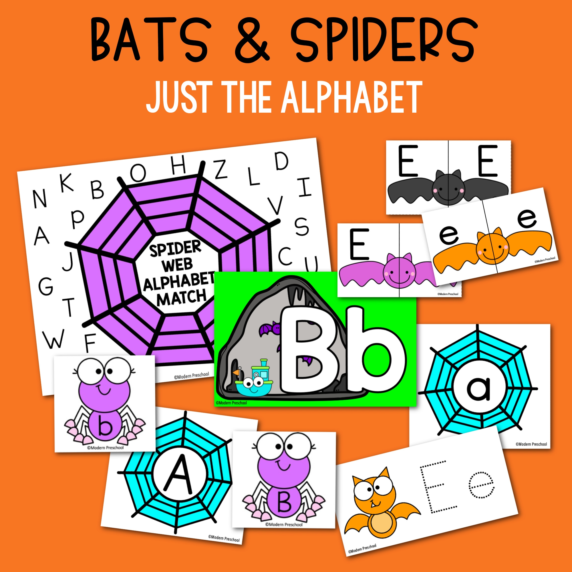 Bats U0026 Spiders Alphabet Activities For Fall Modern Preschool Bats U0026 Spiders Alphabet Activities For Fall Modern Preschool
