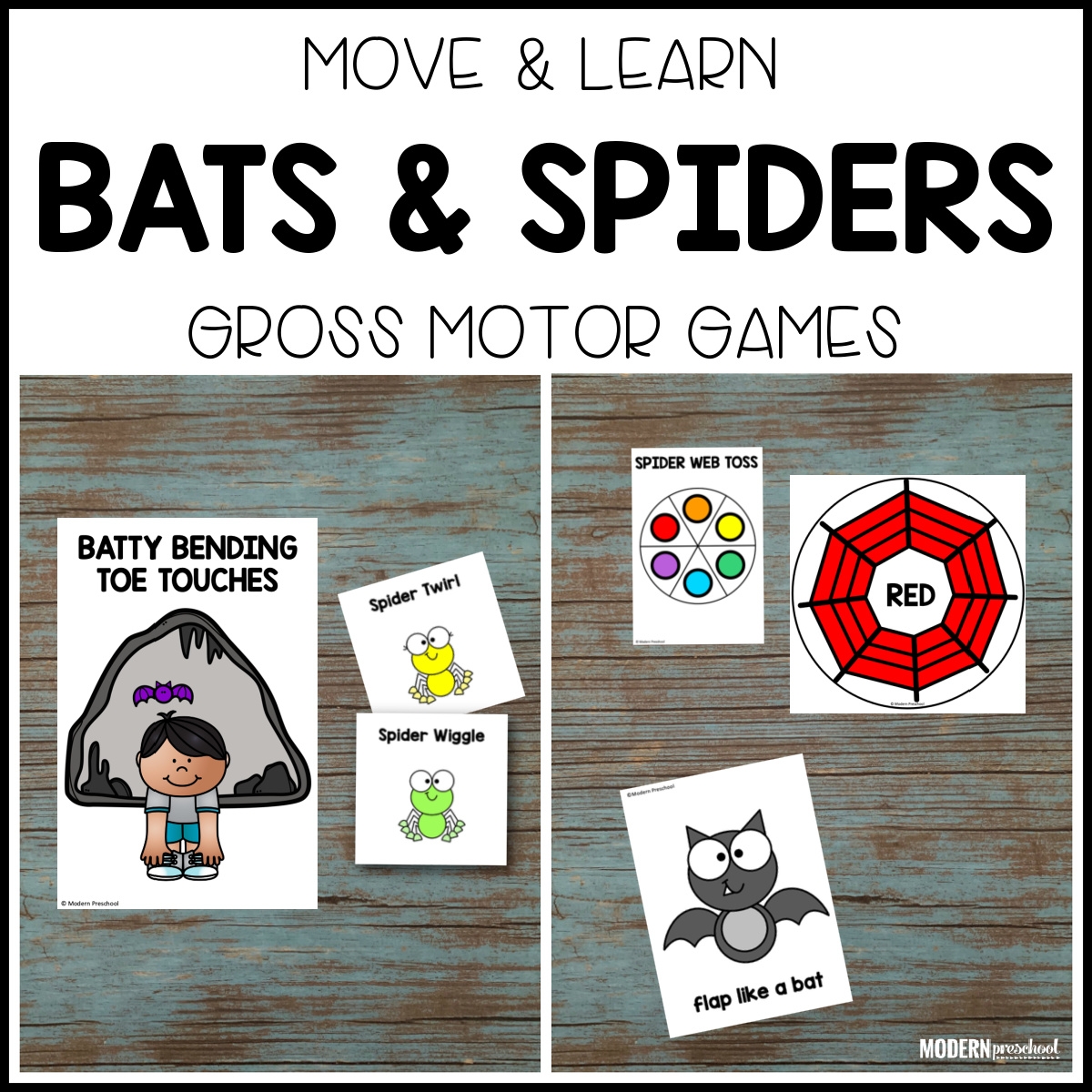 Bats U0026 Spiders Move U0026 Learn Gross Motor Games Bats U0026 Spiders Move U0026 Learn Gross Motor Games
