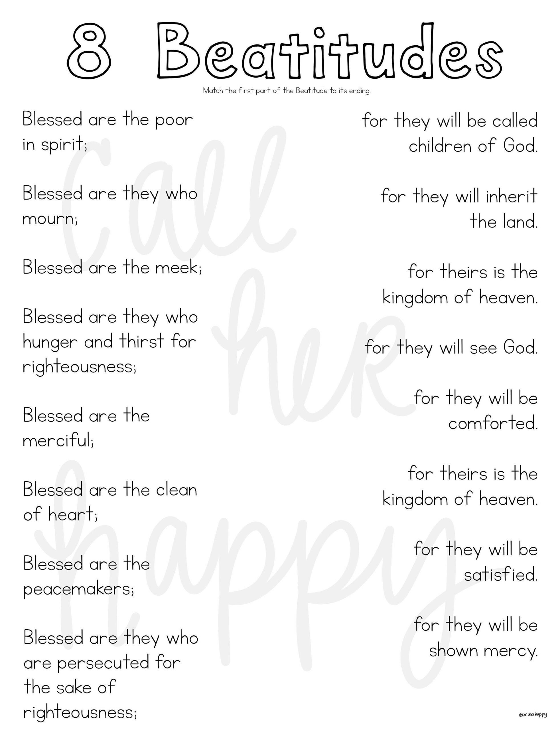 Beatitudes Worksheet Printable Coloring Page Sheet Liturgical Year Catholic Resources For Kids Feast Day Prayer Activities Jesus Etsy New Zealand Beatitudes Worksheet Printable Coloring Page Sheet Liturgical Year Catholic Resources For Kids Feast Day Prayer Activities Jesus Etsy New Zealand