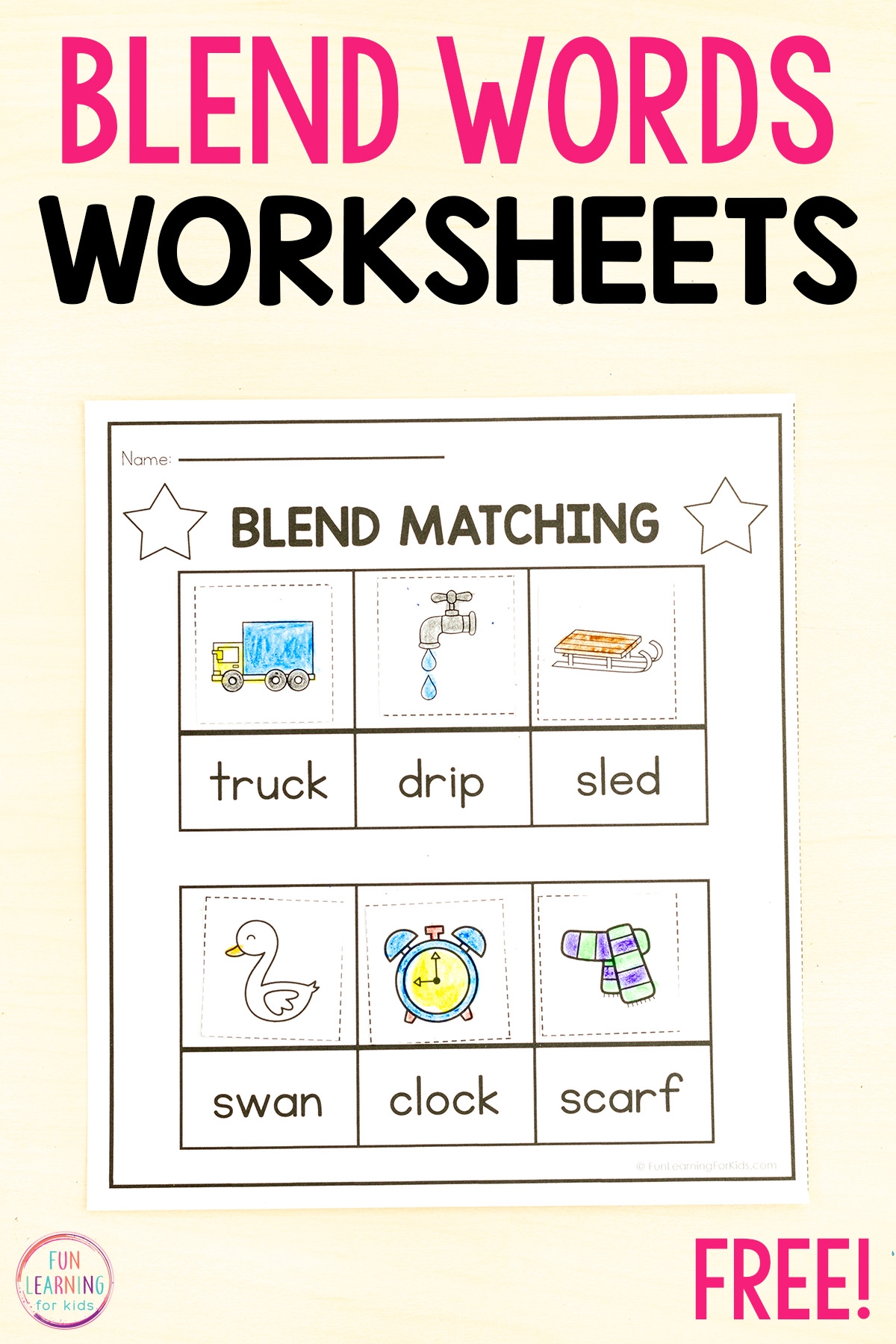 Free Blend Worksheets 2nd Grade