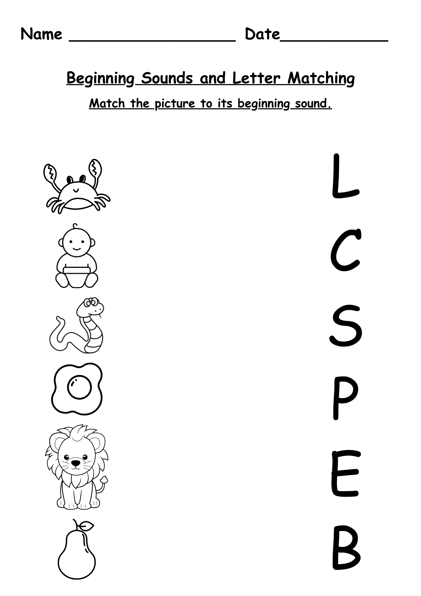 Beginning Sounds Worksheets Beginning Sounds Worksheets