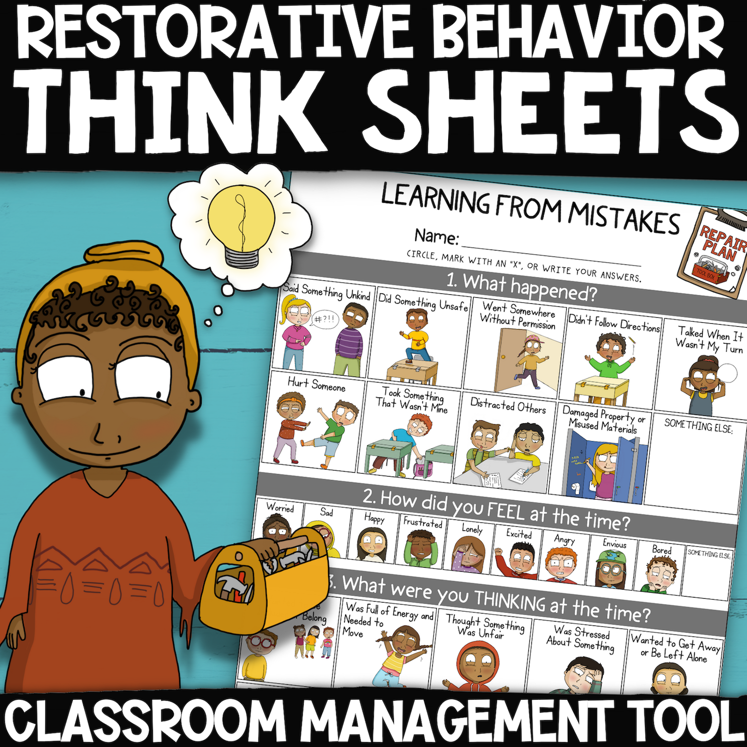 Behavior Reflection Think Sheets For Classroom Management U0026 Restorative Practice WholeHearted School Counseling Behavior Reflection Think Sheets For Classroom Management U0026 Restorative Practice WholeHearted School Counseling