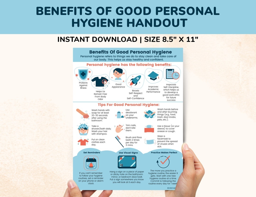 Benefits Of Personal Hygiene Printable Handout Hygiene Chart Checklist For Kids Teens Adults Health Class Poster Healthy Health Habits Etsy Benefits Of Personal Hygiene Printable Handout Hygiene Chart Checklist For Kids Teens Adults Health Class Poster Healthy Health Habits Etsy