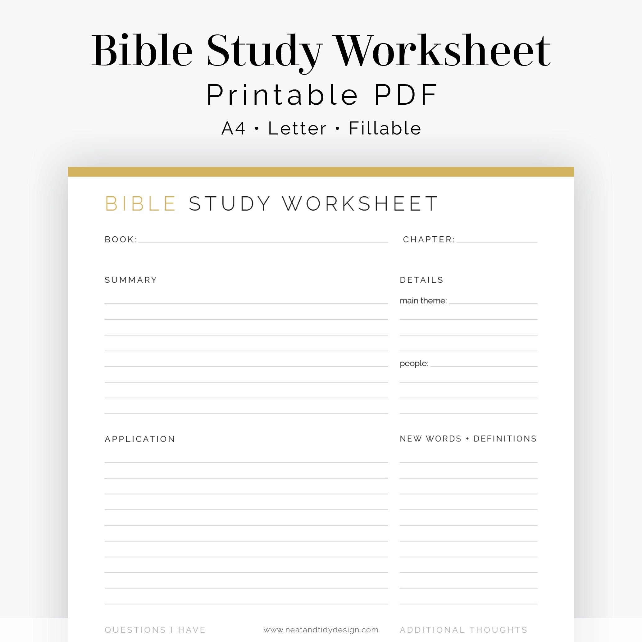 Bible Study Worksheet Fillable Printable PDF Journaling Bible Study Worksheet Fillable Printable PDF Journaling