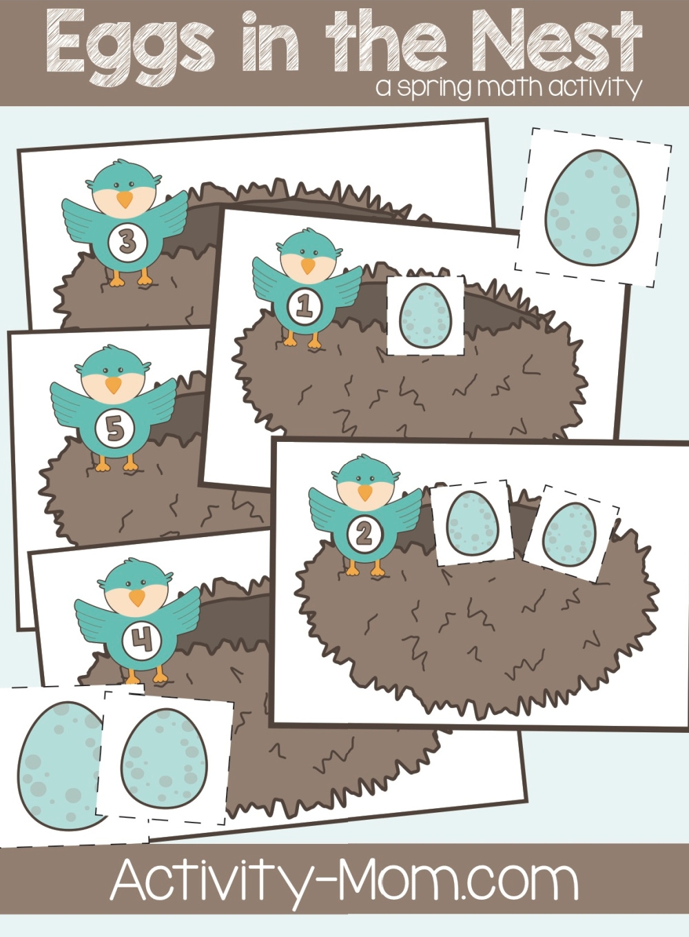 Mom And Bird Kindergarten Worksheet Math