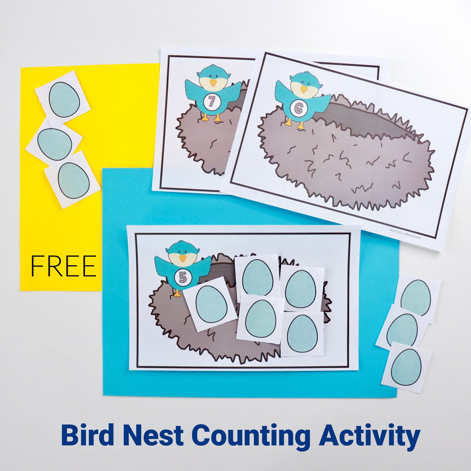 Bird Nest Counting Activity For Preschoolers The Activity Mom Bird Nest Counting Activity For Preschoolers The Activity Mom