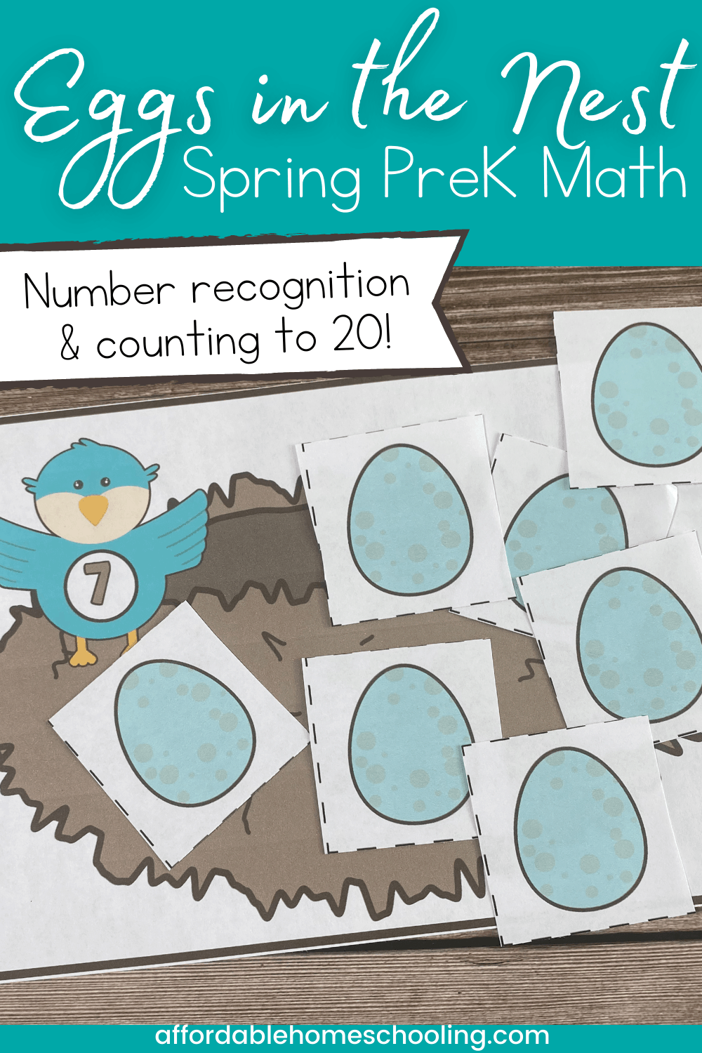 Birds Nest Preschool Math Counting To 20