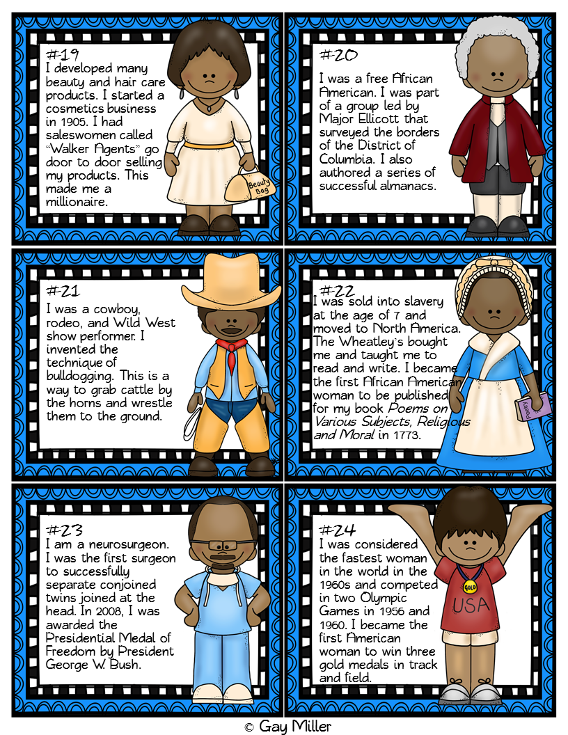 Black History Month Activity Scoot Book Units Teacher
