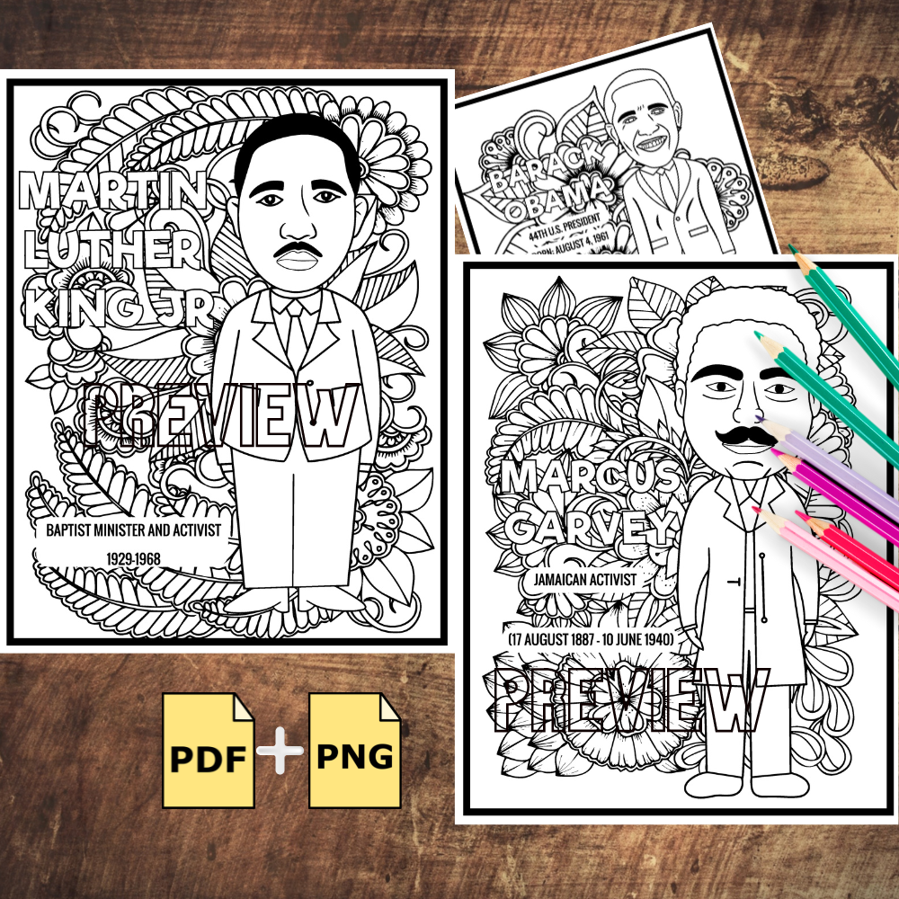Black History Month Influential Black Male Leaders Mindfulness Coloring Pages Made By Teachers Black History Month Influential Black Male Leaders Mindfulness Coloring Pages Made By Teachers