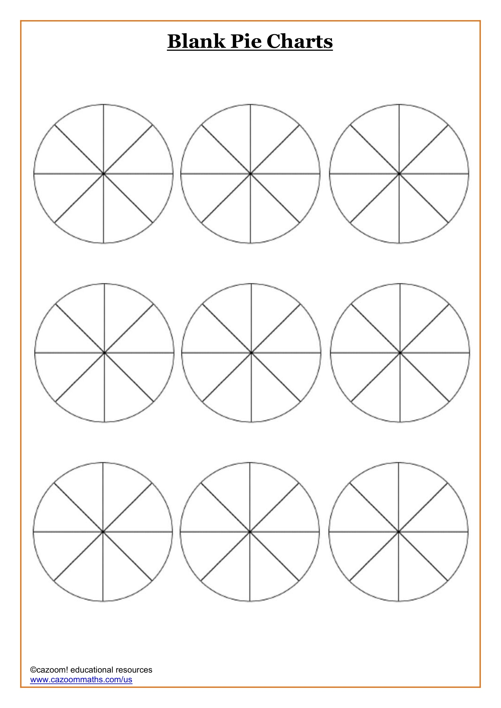 Blank Pie Charts FREE Teaching Resources Blank Pie Charts FREE Teaching Resources