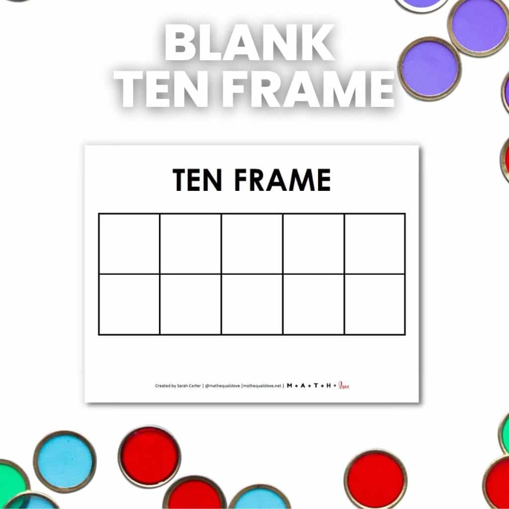Free Printable Blank Ten Frame Worksheets