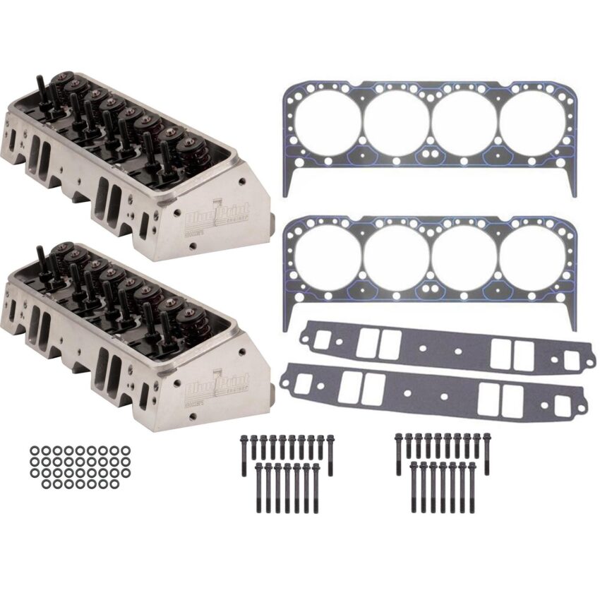 BluePrint H8002S Assembled SBC Aluminum Cylinder Heads Install KT
