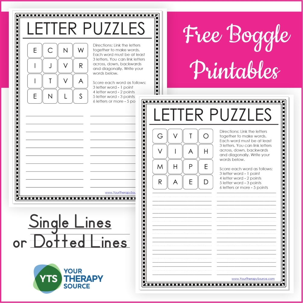 Boggle Printables To The Rescue Your Therapy Source Boggle Printables To The Rescue Your Therapy Source