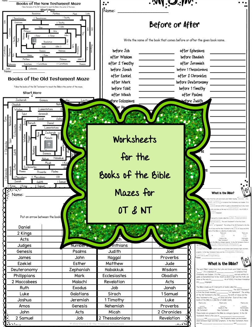 Books Of The Bible Activity Pack 3 Catholic Made By Teachers Books Of The Bible Activity Pack 3 Catholic Made By Teachers