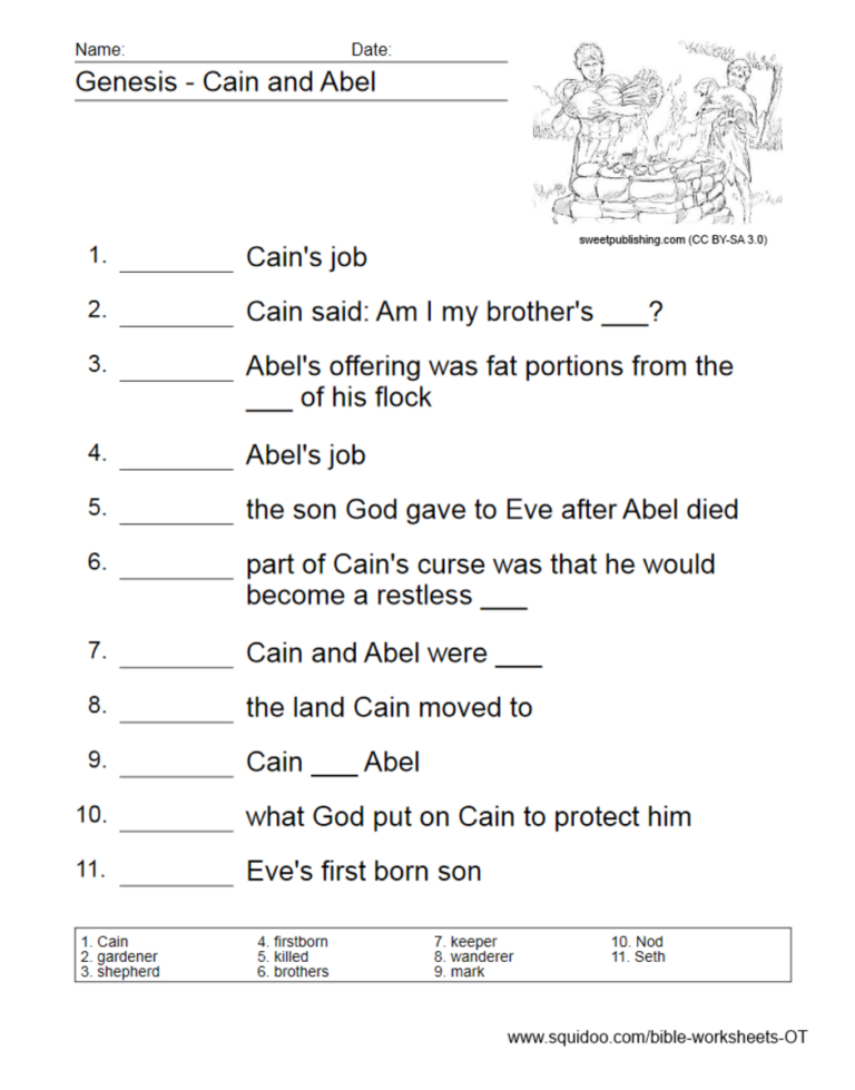 Books Of The Bible Worksheet Free Printable Worksheets Library
