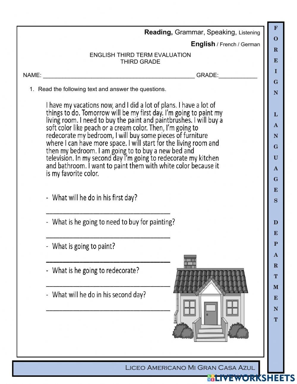 Boost Comprehension With German Reading Comprehension Worksheets Worksheets Library