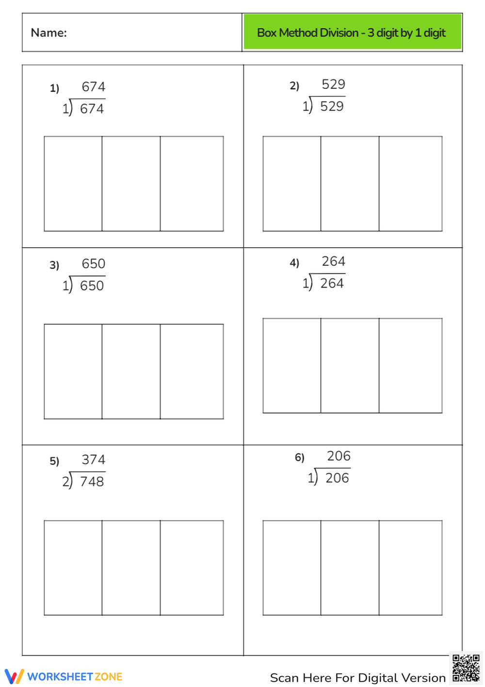 Box Method Division Worksheet Worksheets Library Box Method Division Worksheet Worksheets Library