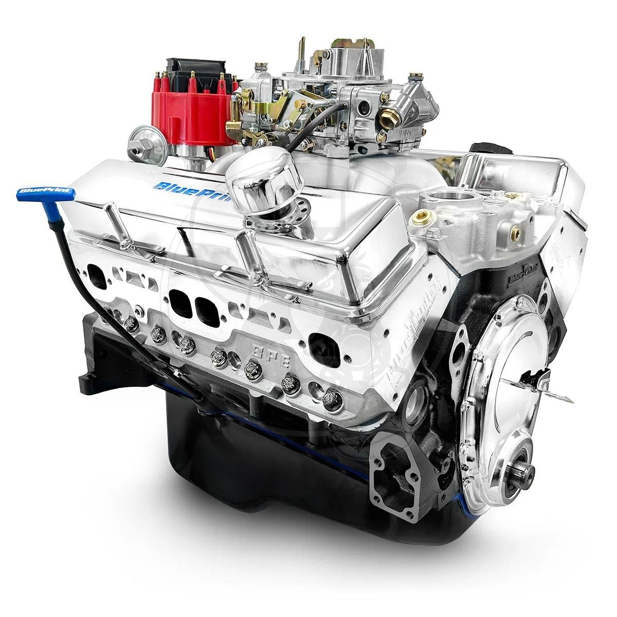 BPEBP3961CTC BLUEPRINT SBC 396ci 491HP 509FT LBS ALUM HEADS HYD ROLL W CARBY