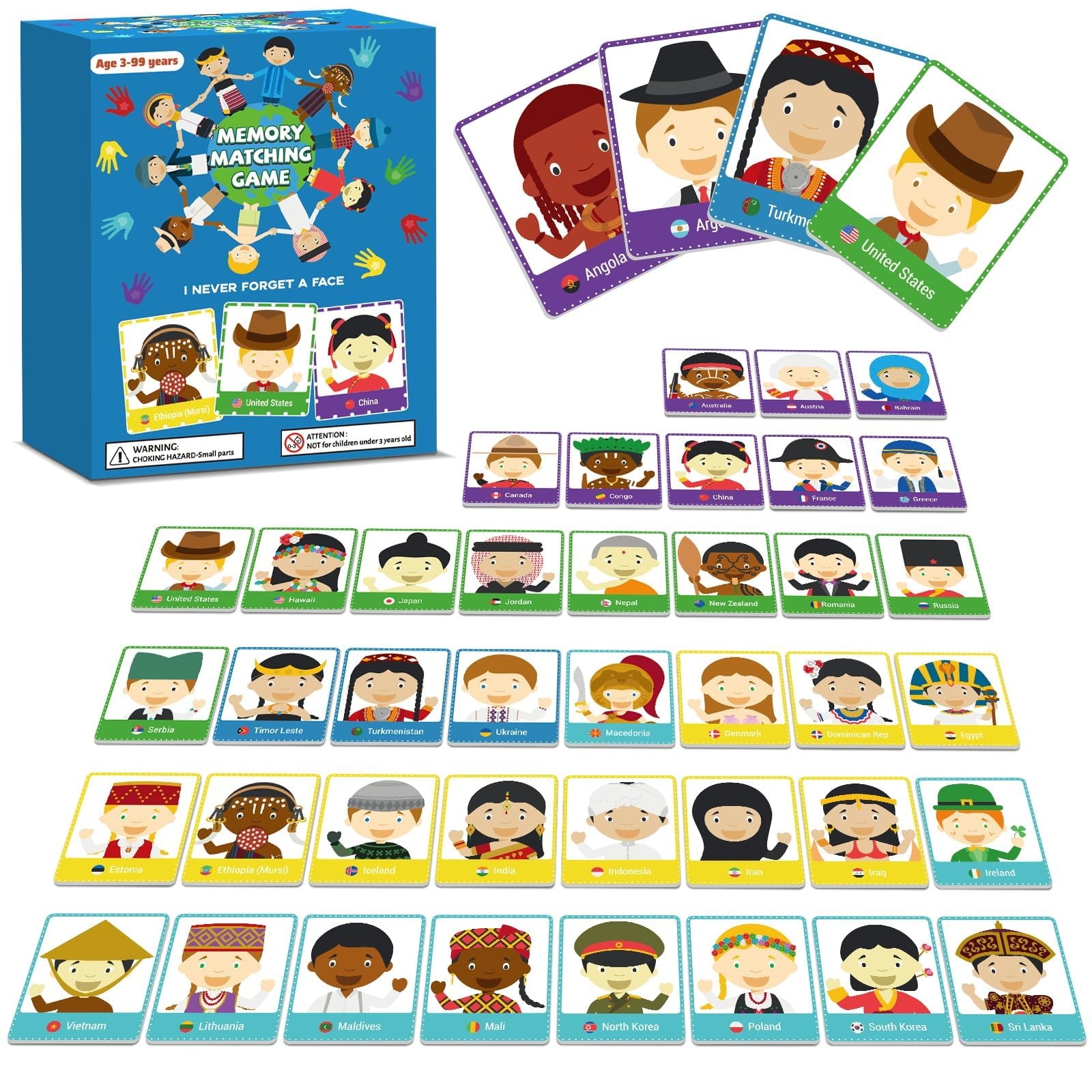 Buy Gisgfim 50 Pairs Memory Matching Game Never Forget A Face Concentration Memory Matching Games For Kids Educational Ages 3 8 A Fun U0026 Fast Memory Matching Games Online At Low Prices In Buy Gisgfim 50 Pairs Memory Matching Game Never Forget A Face Concentration Memory Matching Games For Kids Educational Ages 3 8 A Fun U0026 Fast Memory Matching Games Online At Low Prices In