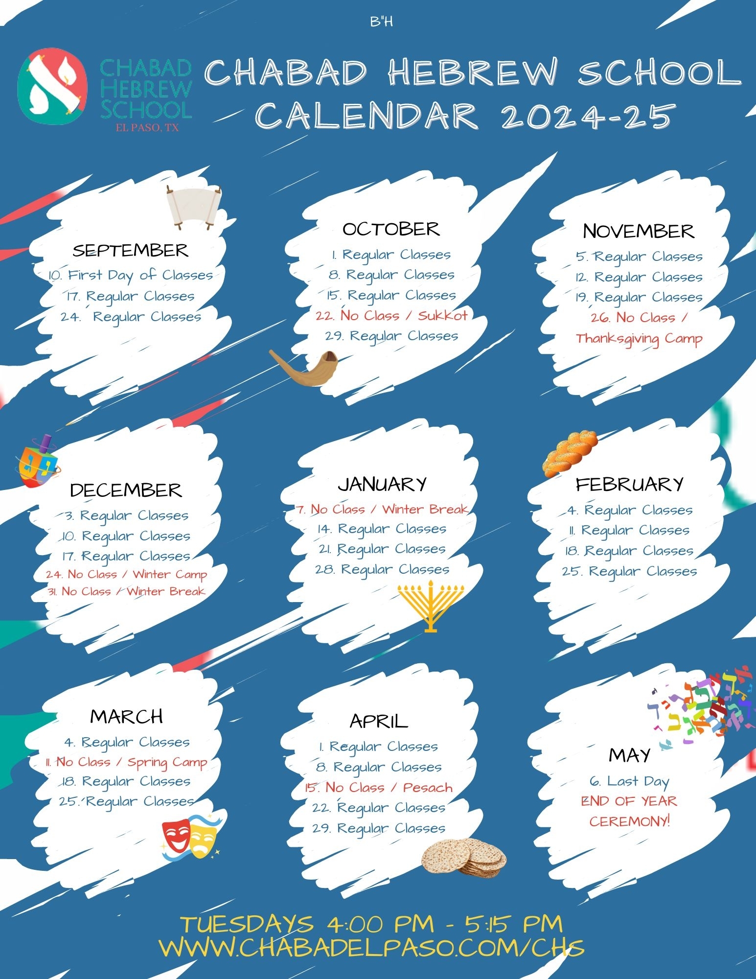 Calendar ChabadElPaso