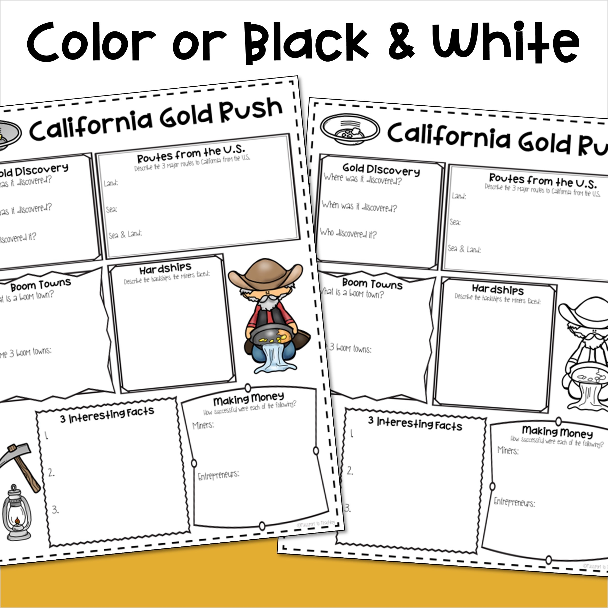 California Gold Rush One Page Report Poster Made By Teachers California Gold Rush One Page Report Poster Made By Teachers