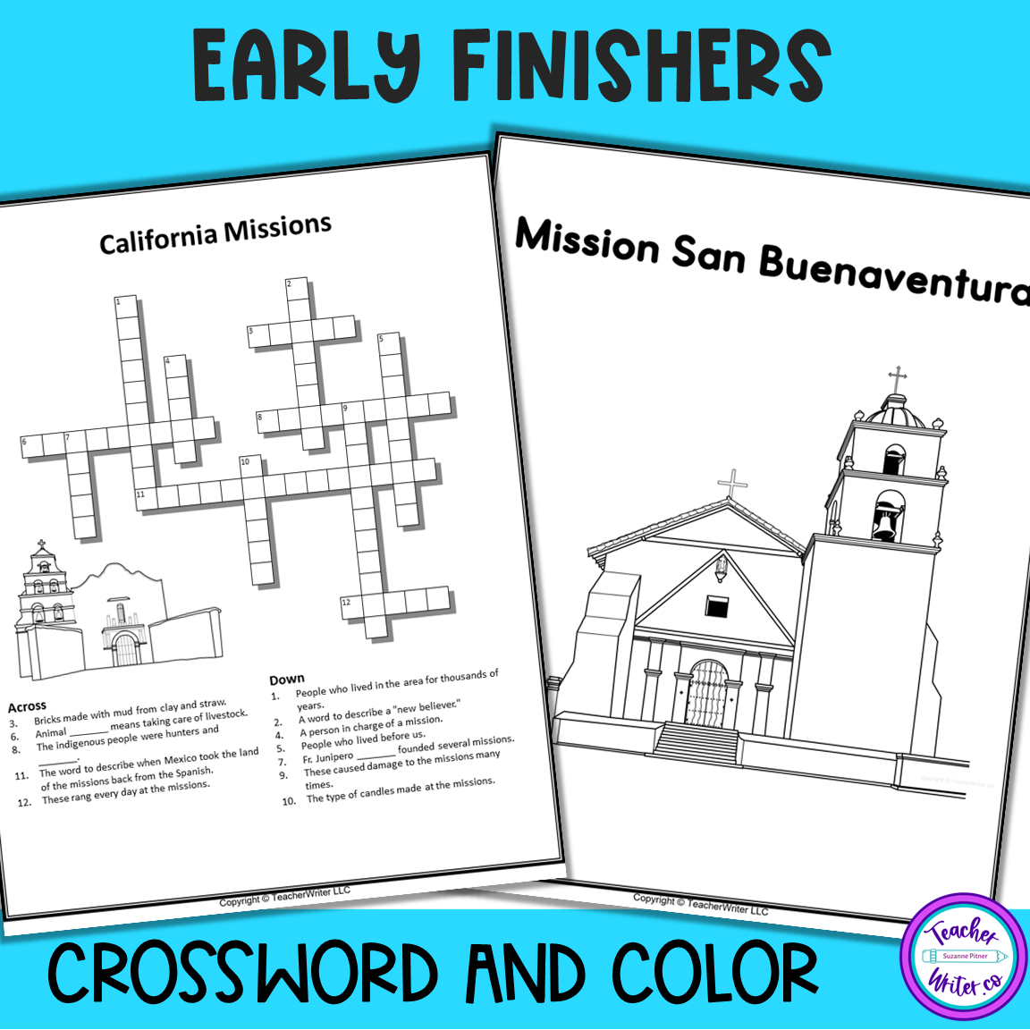 California Missions Reading Passages With Comprehension Classful