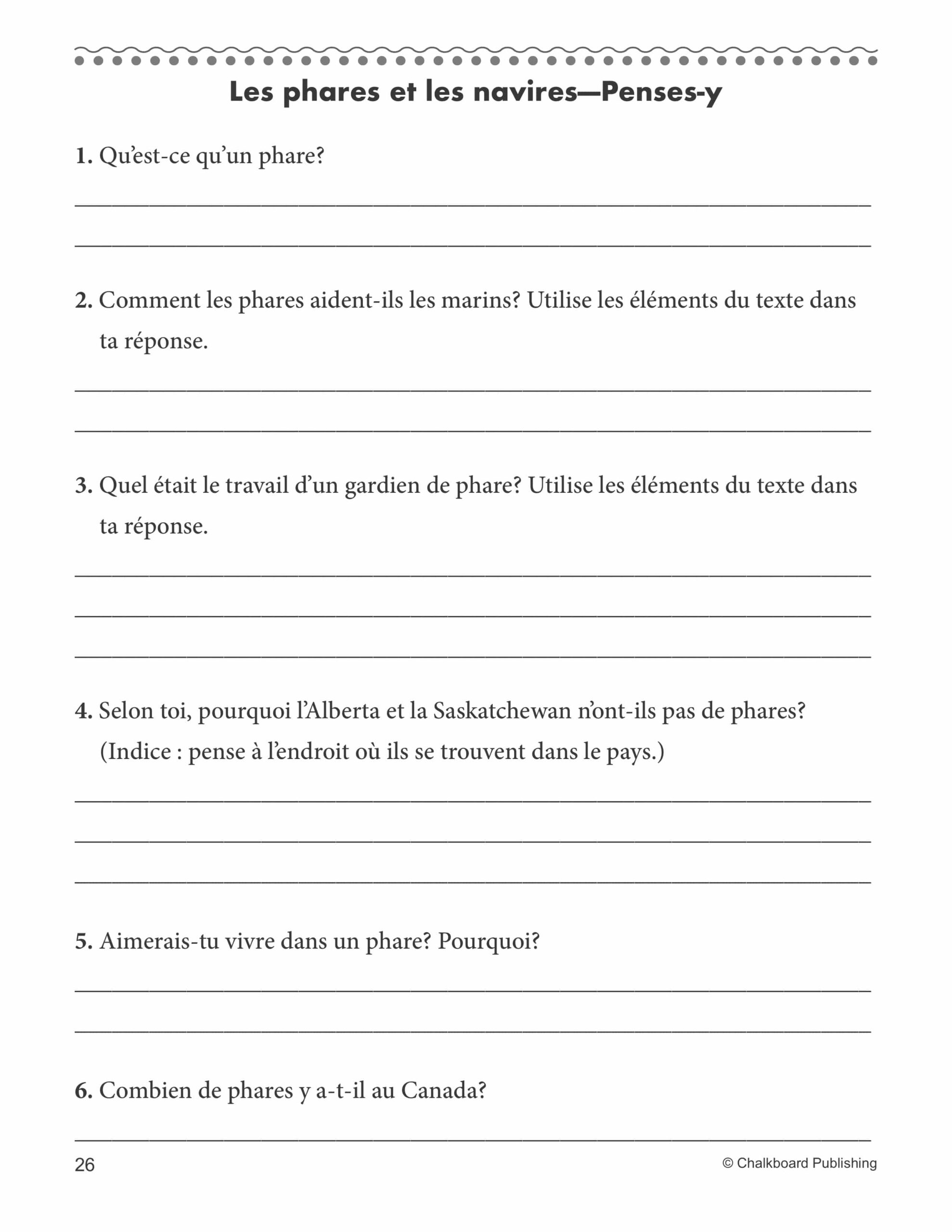 Canadian French Daily Reading Comprehension Grade 2 EBook Worksheets Library Canadian French Daily Reading Comprehension Grade 2 EBook Worksheets Library