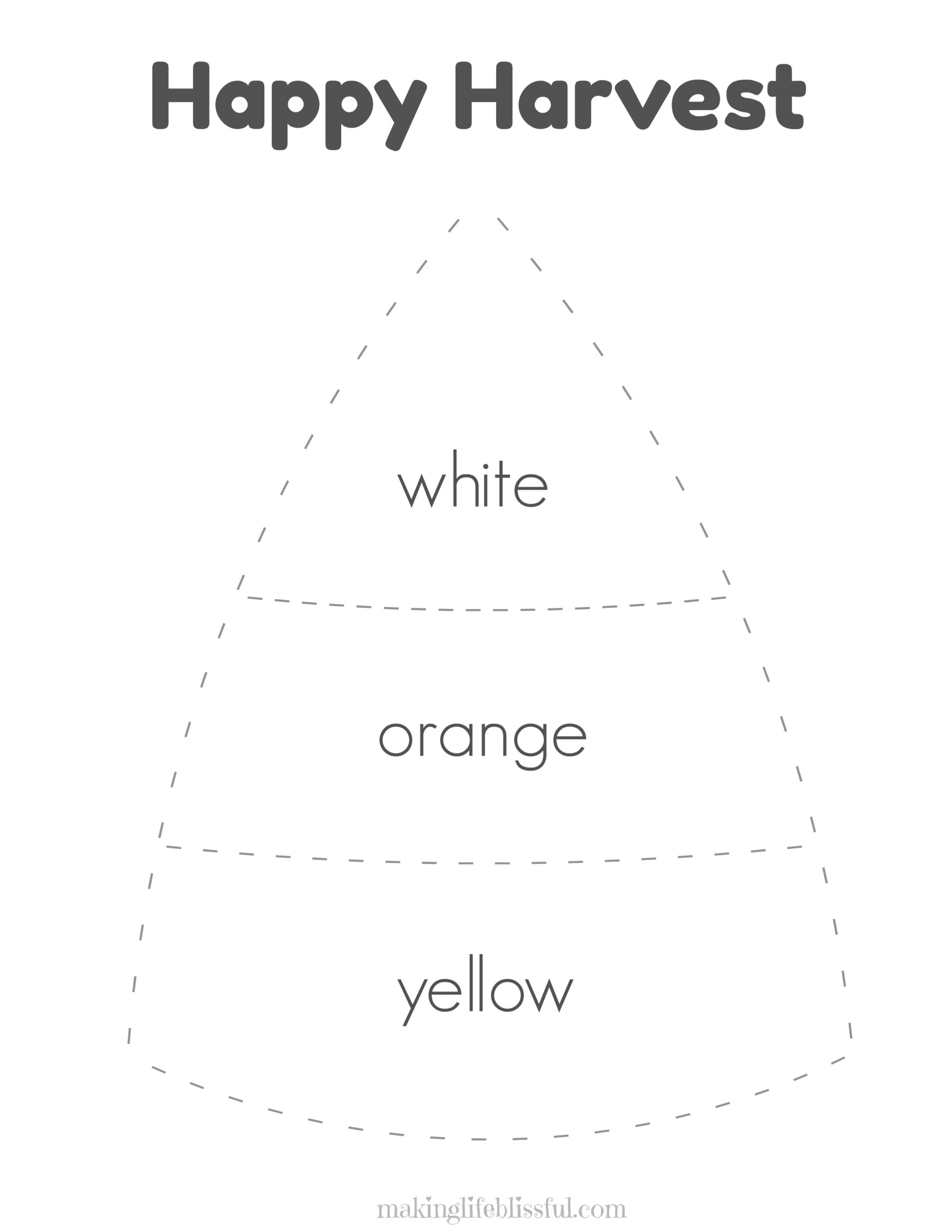 Preschool Printable Corn
