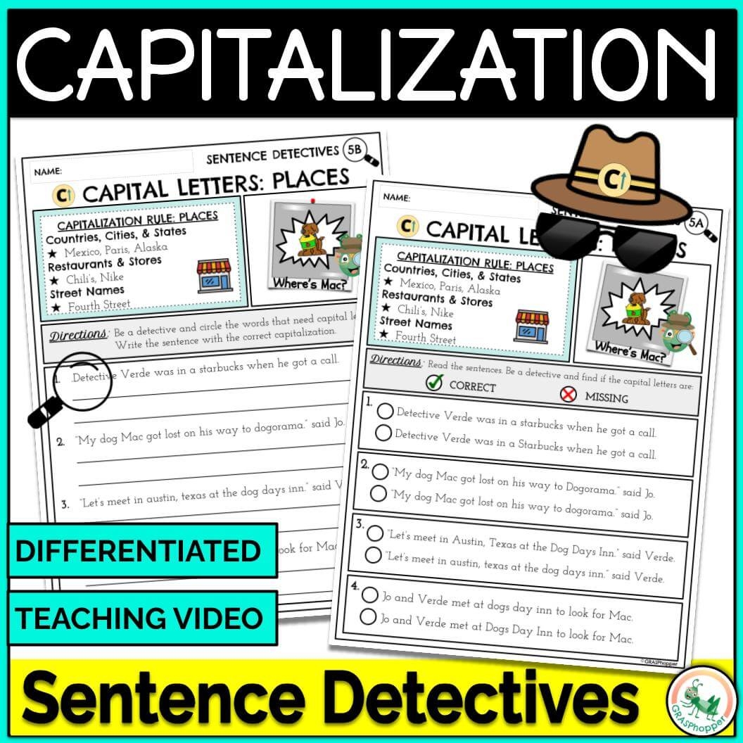 Capitalization Rules Worksheets And Practice Activities GRASPhopper Learning Capitalization Rules Worksheets And Practice Activities GRASPhopper Learning