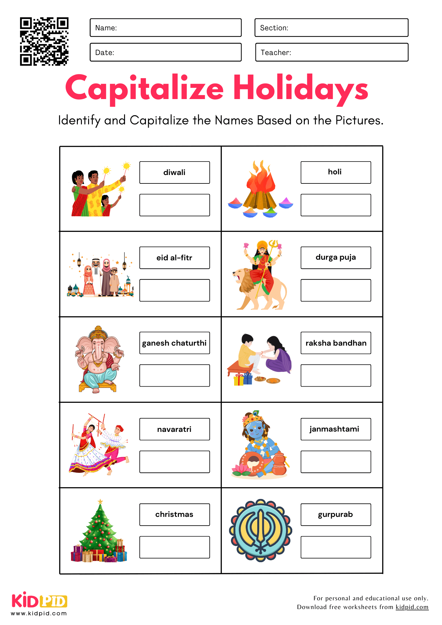 Capitalization Worksheet For Grade 2 Kidpid Capitalization Worksheet For Grade 2 Kidpid