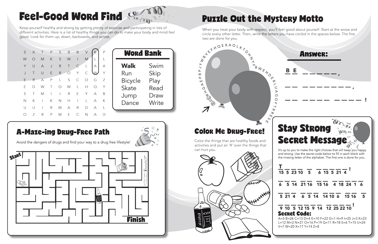 Free Printable Drug Awareness Worksheets